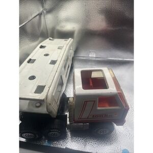 Vintage Tonka Car Carrier Cab White Car Hauler Pressed Steel